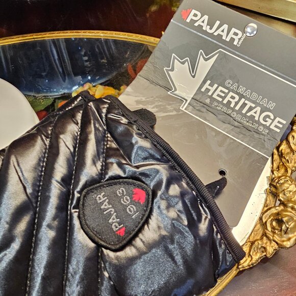Pajar Black Heritage Mittens Gloves NWT , size M/L - Picture 1 of 5